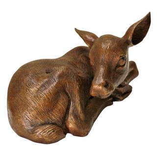 Resting Baby Deer Fawn Garden Statue by Design Toscano
