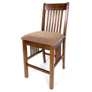Solid Hardwood Mission Cushion 24 inch Counter Height Barstool (Set of 2)