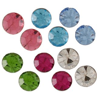 City by City City Style Silvertone Multi colored Cubic Zirconia 6 pair