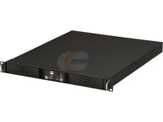 Athena Power RM DD1U12A32H30 Black Aluminum / Steel 1U Rackmount Server Case 300W   Server Chassis