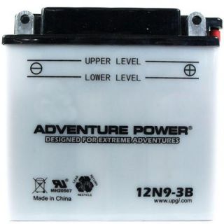 UPG Conventional Wet Pack 12 Volt 9 Ah Capacity F Terminal Battery 12N9 3B