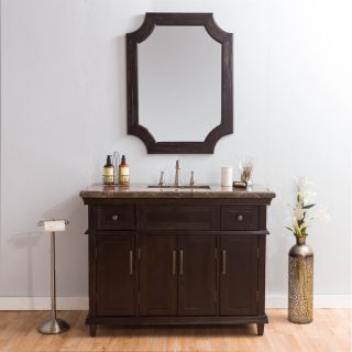 Bombay Montgomery Marble Vanity and Mirror   18606486  