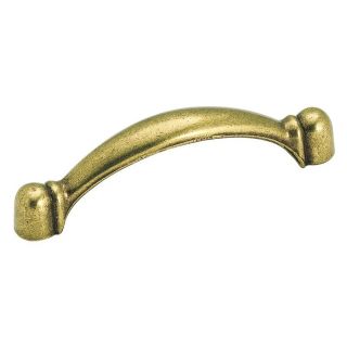 Amerock 3 in Center To Center Burnished Brass Traditional Classics Arched Cabinet Pull