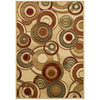 Safavieh Lyndhurst Ivory and Multicolor Rectangular Indoor Machine Made Area Rug (Common 5 x 8; Actual 63 in W x 90 in L x 0.33 ft Dia)