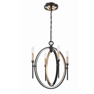 Infinity Collection 4 Light Oil Rubbed Bronze Chandelier 25646 016