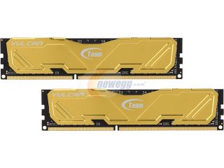 Open Box Team Vulcan 16GB (2 x 8GB) 240 Pin DDR3 SDRAM DDR3 1600 (PC3 12800) Desktop Memory Model TLYED316G1600HC10ADC01