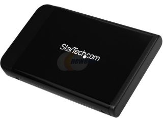 StarTech Aluminum 2.5in Black USB 2.0 External Hard Drive Enclosure for SATA HDD (SAT2510BU2)
