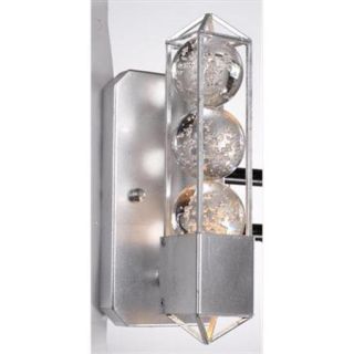 ZEEV WS70009 1 SL Imbrium Wall Lamp   Silver Leaf