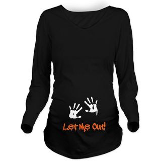  Let Me Out Long Sleeve Maternity T Shirt