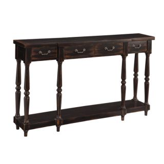 Christopher Knight Home Apperson Black 4 drawer Console Table