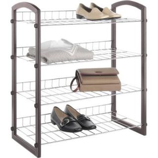 Whitmor Faux Leather Four Tier Shelving