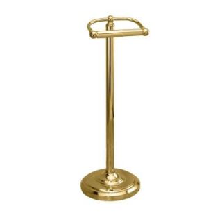 Gatco Double Post Toilet Paper Holder in Polished Brass 1436