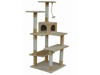 Go Pet Club F55 65 in. Beige Cat Tree