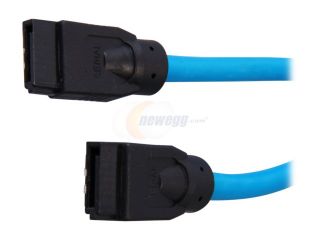 Rosewill RCAB 11046 36" SATA III Blue Round Cable w/ Locking Latch, Supports 6 Gbps, 3 Gbps, and 1.5 Gbps Transfer Rate