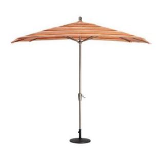 Home Decorators Collection Sunbrella 10 ft. Patio Umbrella in Dolce Mango Stripe DISCONTINUED 0132620510