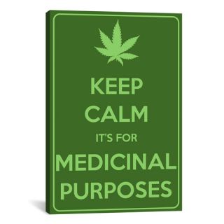 Keep Calm Its for Medicinal Purposes Textual Art on Canvas by iCanvas