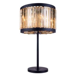 4 Light Table Lamp in Mocha Brown Finish