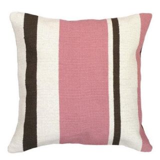 123 Creations Graphic Stripes Needlepoint Wool Throw Pillow
