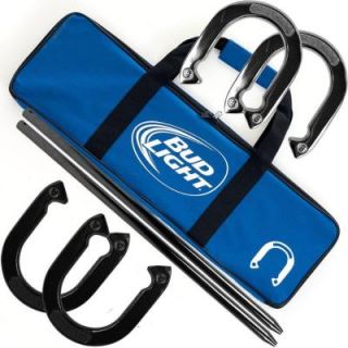 Trademark Games Bud Light Horseshoe Set with Carry Case AB7300 BL