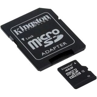 Kingston 4GB microSDHC Class 4 Flash Card