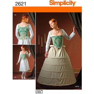 Simplicity Pattern Misses' 16th Century Undergarment Costumes, (8, 10, 12, 14, 16)