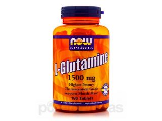 NOW� Sports   L Glutamine 1500 mg   180 Tablets by NOW