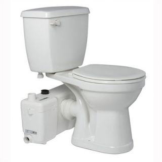 Saniflo 1.6 GPF Elongated 2 Piece Toilet