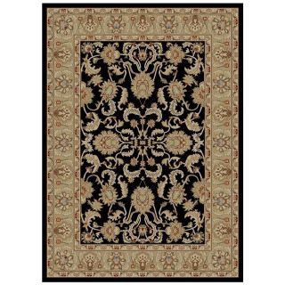 Concord Global Florence Black Rectangular Indoor Woven Oriental Area Rug (Common 7 x 10; Actual 79 in W x 114 in L x 6.58 ft Dia)