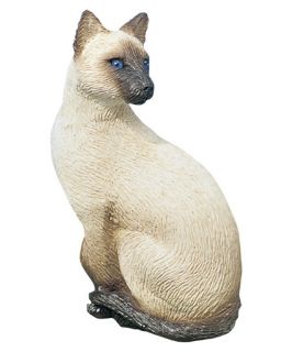 Sandicast Small Size Chocolate Point Siamese Cat Sculpture