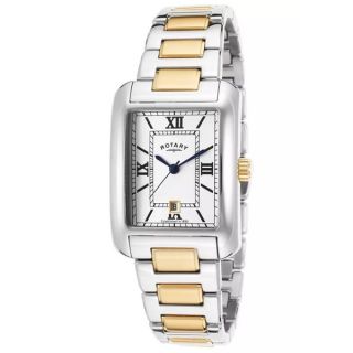 Rotary Mens GB02651 01 Classic White Stainless Steel Watch   16792902