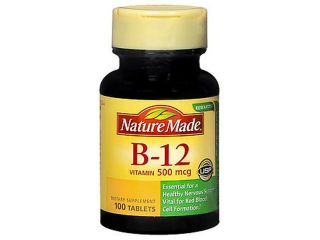 Nature Made Vitamin B 12 500 mcg Tablets   100 ct