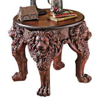 Design Toscano Lord Raffles Lion Leg End Table