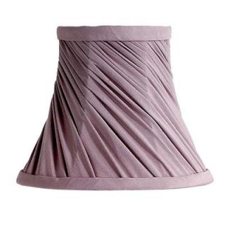 Laura Ashley Chelsea 7 in. Mauve Bell Clip Shade SLC107