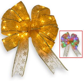inch Gold Bow with 40 Dual LED Lights