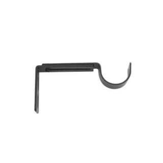 Home Decorators Collection 3/4 in. Decorative Cafe Bracket in Black 03 0247P