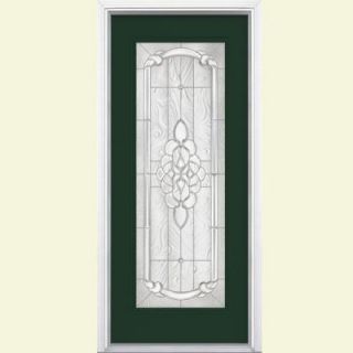 Masonite 36 in. x 80 in. Oakville Full Lite Painted Steel Prehung Front Door with Brickmold 37628