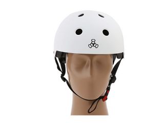 Triple Eight Brainsaver Dual Certified Helmet with EPS Liner White Rubber