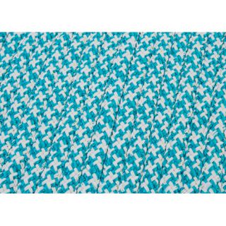 Colonial Mills Outdoor Houndstooth Tweed Turquoise Rug