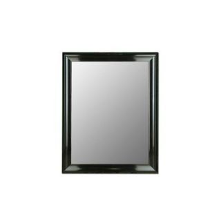 Wildon Home Glossy Black Grande Framed Wall Mirror