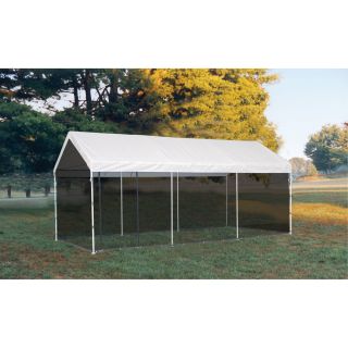 ShelterLogic Max AP 10ft.W Canopy with Screen House Kit — 20ft.L x 10ft.W x 9ft.H, Model# 23531  Max   1 3/8in. Dia. Frame Canopies