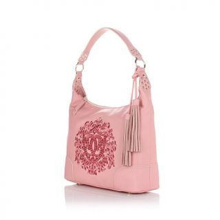 Sharif Embroidered Crest Hobo Bag   7713408