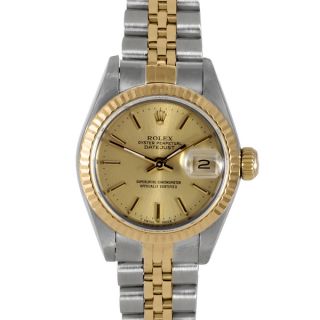 Pre owned Rolex Womens Champagne Index Dial Watch   16284268
