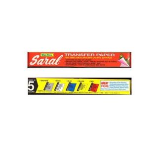 Saral Transfer (Tracing) Paper sampler pack of 5 sheets 8 1/2 in. x 11 in. [Pk 2]
