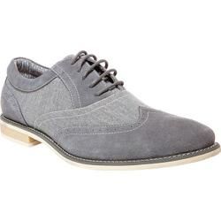 Mens Steve Madden Samson 2 Oxford Grey Suede   Shopping