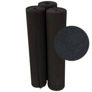 Rubber Cal Tuff N Elastic Black Rubber Flooring Mat   1/8 x 48 inch