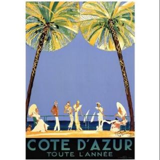 Cote d'Azur Poster Print by Jean Gabriel Domerque (28 x 40)