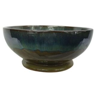 12 in. Dia Assorted Color Ceramic Caspian Bowl Planter CR10775 12C
