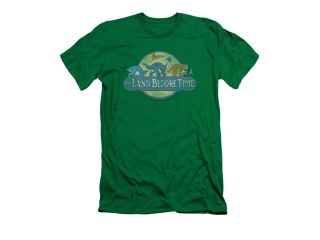 Land Before Time Retro Logo Mens Slim Fit Shirt