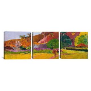iCanvas Paul Gauguin Tahitian Landscape 3 Piece on Wrapped Canvas Set