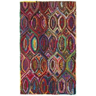 LR Resources Layla Multi 5 ft. x 7 ft. 9 in. Chindi Indoor Area Rug LAYLA03403MLT5079